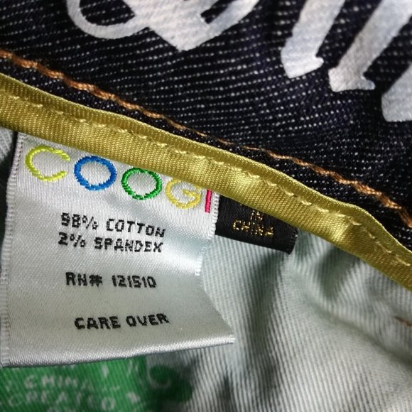 Coogi Womens Jeans Straight Leg Blue Denim Embroidered Jeweled Distressed 8 - Picture 15 of 16